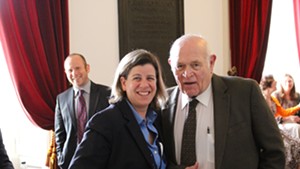 Rep. Heidi Scheuermann and Sen. Dick Sears at the Vermont Statehouse.
