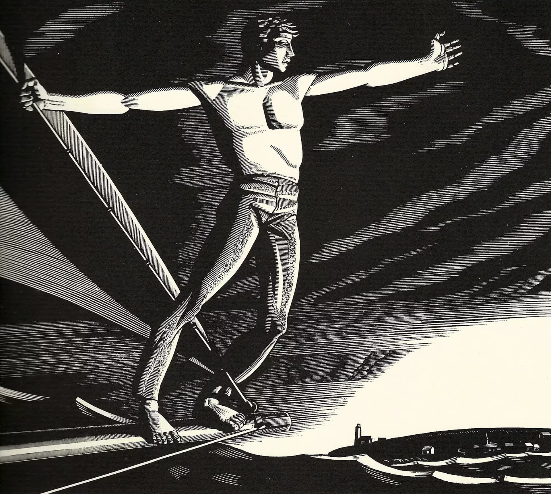 A print by Rockwell Kent