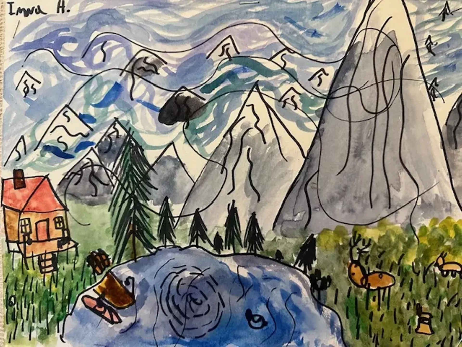 Painting by Imara Hatfield