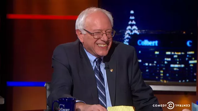 Sanders Talks Presidential Politics With Colbert