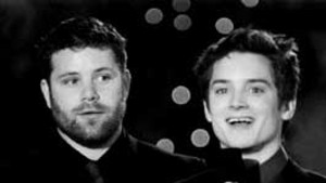 SEAN ASTIN and Elijah Wood of Lord of the Rings: The Fellowship of the Ring at the AFI Awards