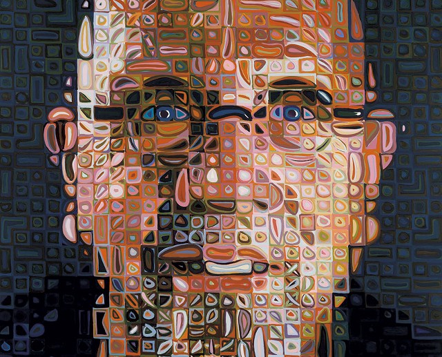 "Self Portrait Screenprint" by Chuck Close