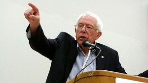 Sen. Bernie Sanders campaigns in Iowa last September.
