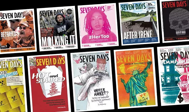 Image: Seven Days "Covers" News 1995-2020