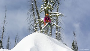 Sierra Quitiquit skiing in Montana (in No Turning Back)