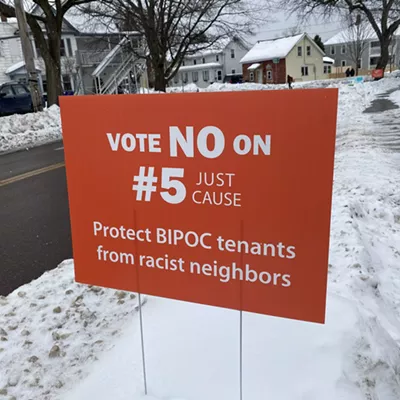 Image: Signs Opposing Eviction Restrictions in Order to 'Protect BIPOC Tenants' Cause Stir