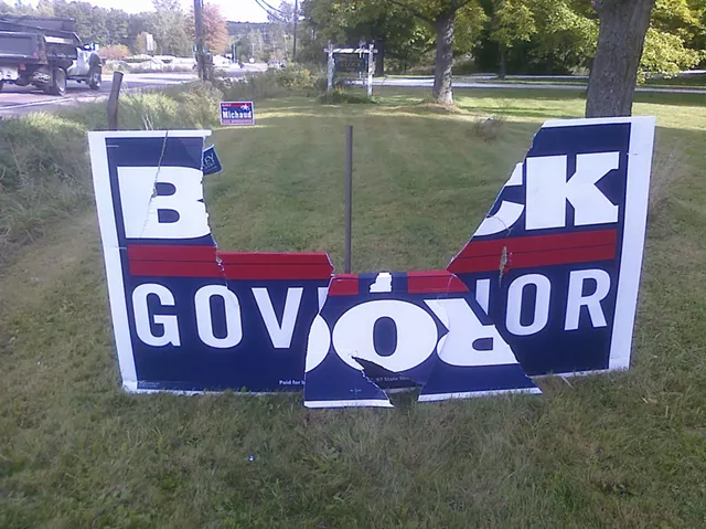 Silly Season Report: Vermont GOP Fundraises Off Vandalized Yard Sign
