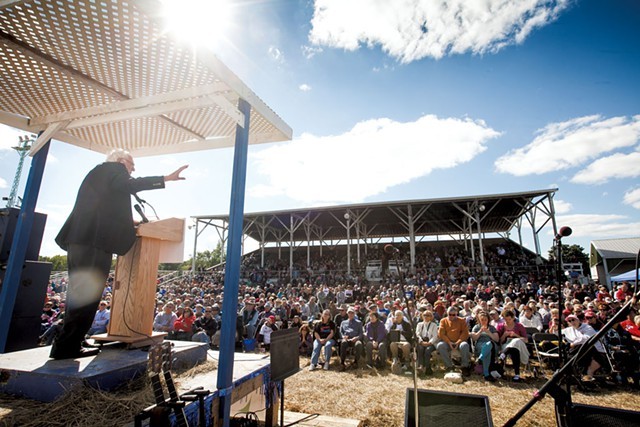 Sen. Bernie Sanders in Wisconsin in September 2014 - FILE: ERIC TADSEN