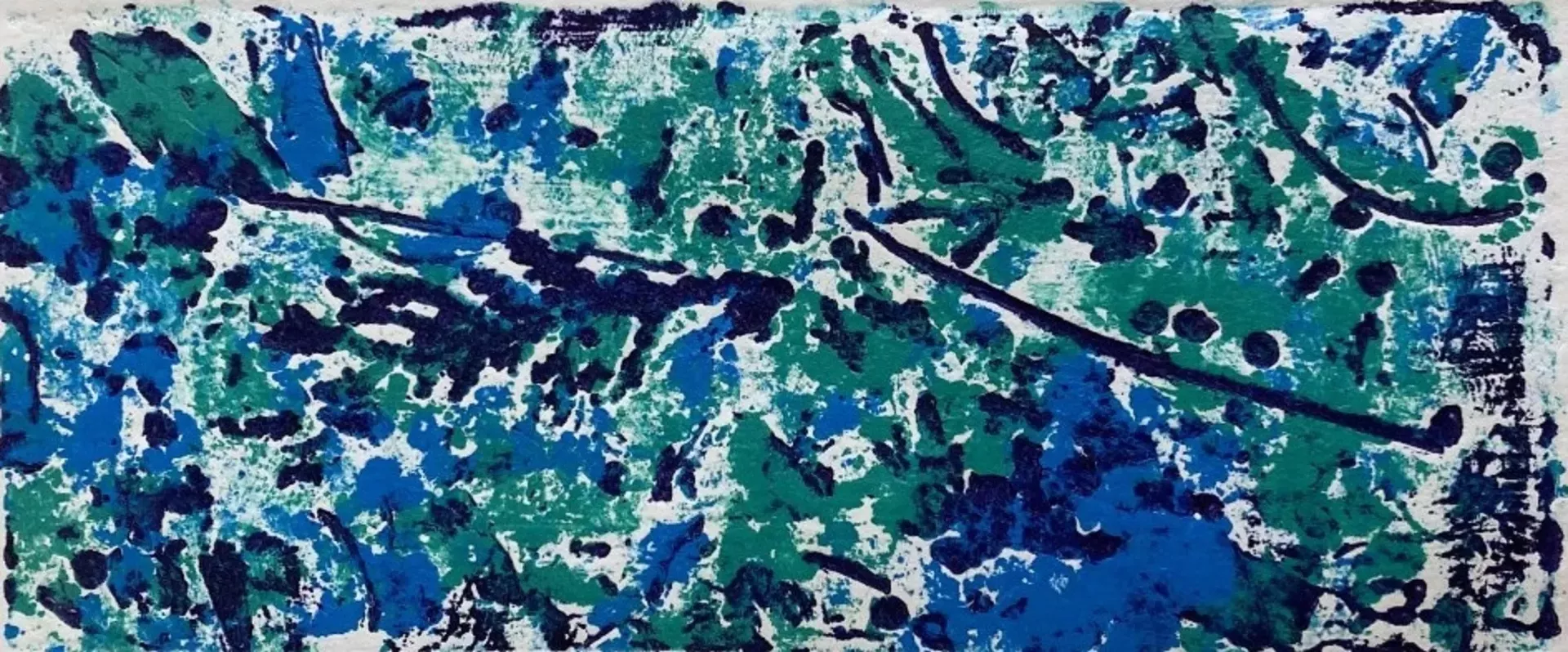 Untitled collagraph print by Ali Middleton-Malshuk (AKA Viola)