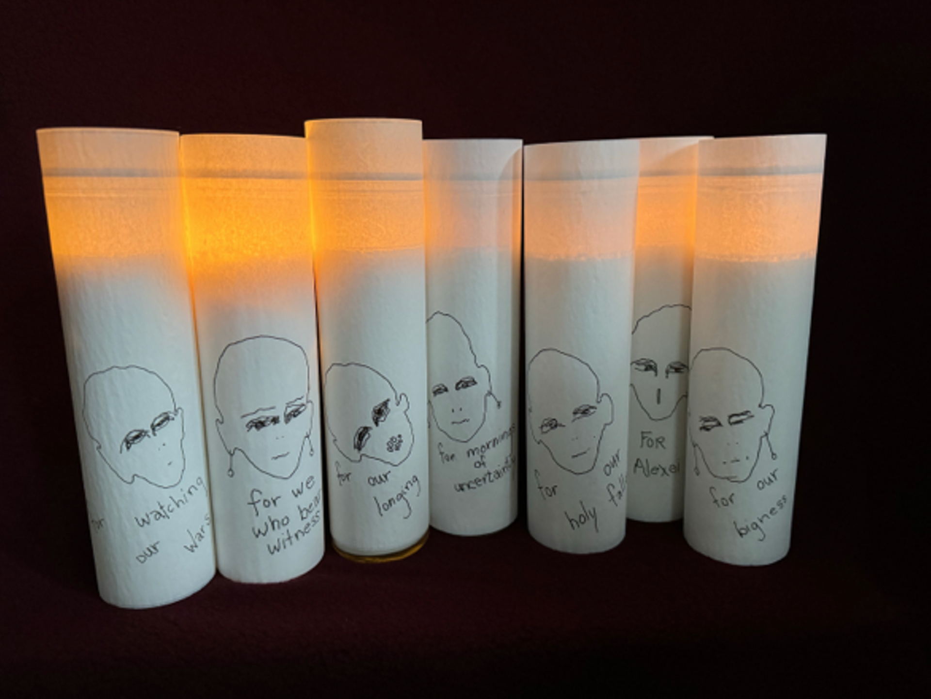 Votive candles by Susan Calza