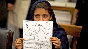 THE ART OF WAR When 9-year-old Nabila Rehman came all the way from Pakistan to tell members of Congress what it's like to have an American Hellfire missile fired at your family, she drew a picture but not much of a crowd.