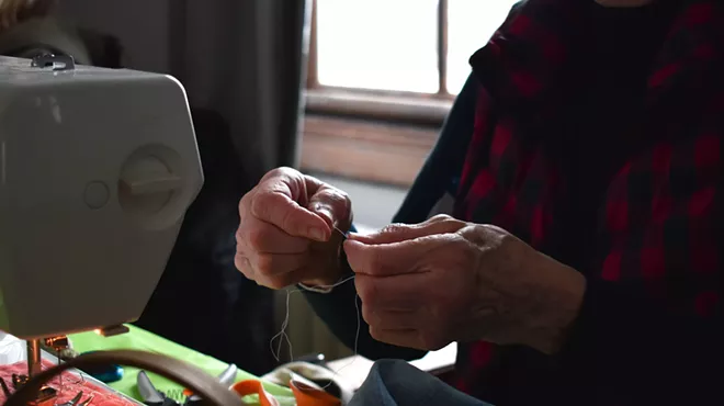 Image: The Fix Is In at Vergennes' Clothing Repair Fair