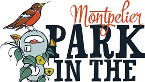 The logo of Montpelier's Park in the Street Day by Jess Graham