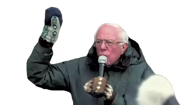 Image: Those Mittens Bernie Sanders Wears Campaigning Are Made in Vermont