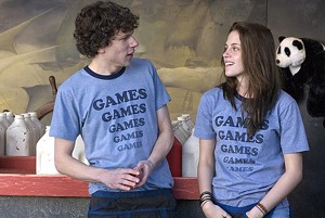 TILT-A-WHIRLWIND ROMANCE Eisenberg and Stewart learn that love is no game in the latest from Greg Mottola.