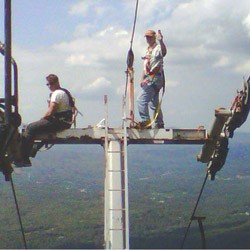 Tower work at Magic Mountain, summer 2010