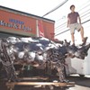 Tyler Vendituoli's Scrap-Metal Rhino Looms Large in Burlington