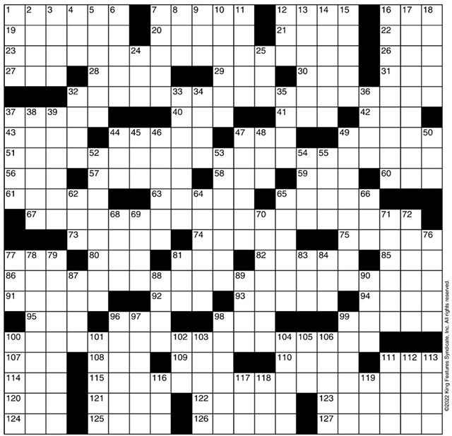Crossword: Who to Who? (4/27/22) Crossword Seven Days Vermont s