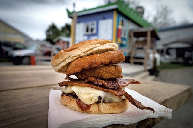 The El Alamo burger at Burger Barn - FILE: GLENN RUSSELL