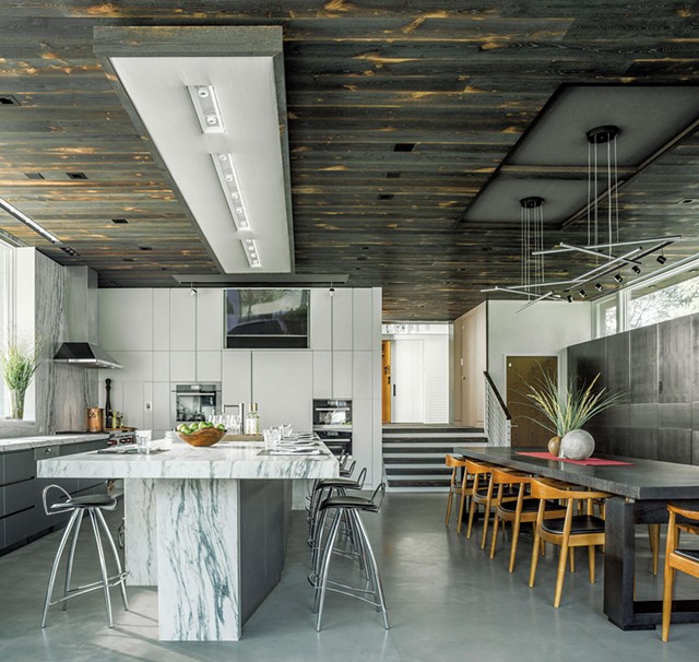 Timeline House kitchen by Elizabeth Herrmann Architecture + Design - COURTESY OF JIM WESTPHALEN