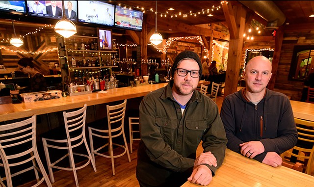 Owners Mark Frier (left) and Chad Fry at Tres Amigos in Stowe - JEB WALLACE-BRODEUR