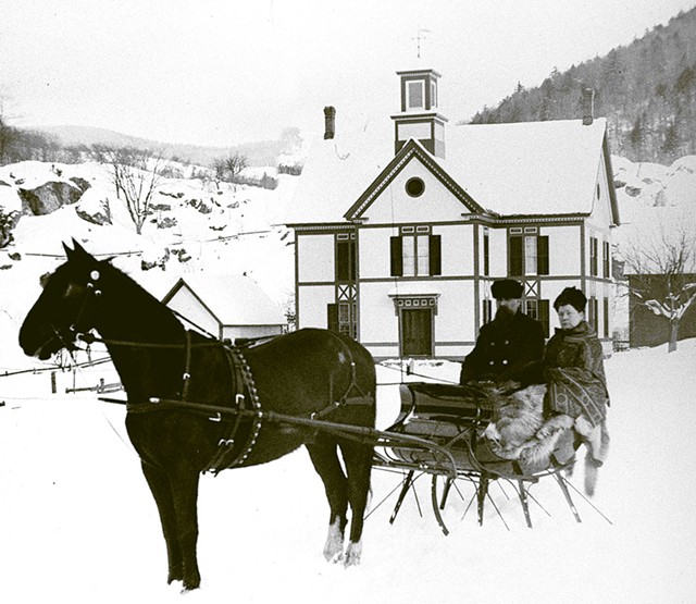 A photograph from the Waitsfield Historical Society's digitized collection of 800-plus glass slides - COURTESY OF THE WAITSFIELD HISTORICAL SOCIETY