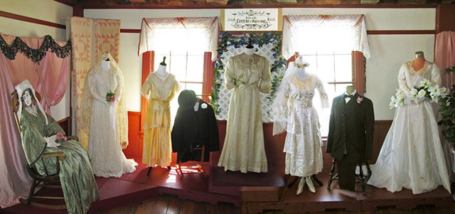 The "Brides of the Century" exhibit featured gowns from 1845-1945 - COURTESY OF JIM DODDS