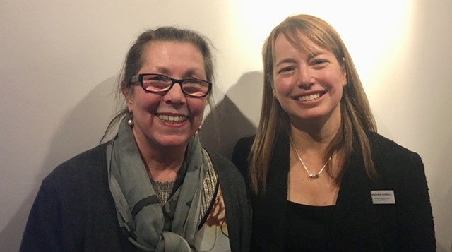 Elizabeth Bunsen (left) and Heather Ferrell - SADIE WILLIAMS