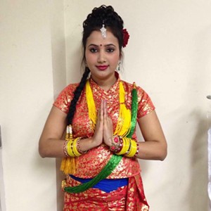 Neeru Cvakoti in a Nepali cultural dance costume - COURTESY OF NEERU CVAKOTI