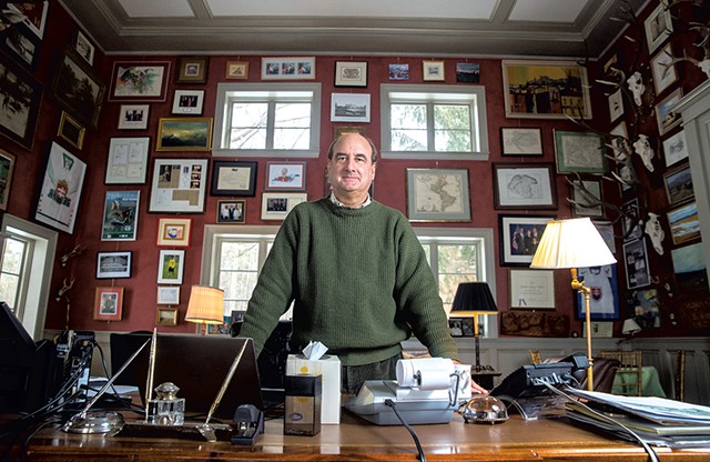 Skip Vallee in his home library - JAMES BUCK