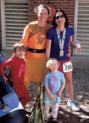 Becca Balint (right) with wife Elizabeth Wohl and children Abraham and Sadie - COURTESY OF BECCA BALINT