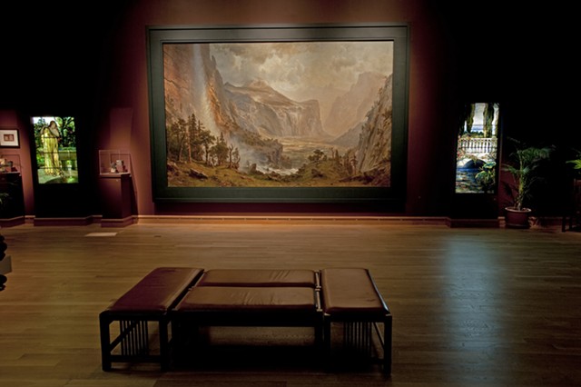 "The Domes of the Yosemite" at the Charles Hosmer Morse Museum of American Art, after restoration - ST. JOHNSBURY ATHENAEUM