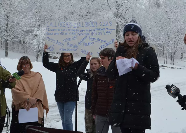 Burlington Students Walk Out, Speak Out Against Gun Violence