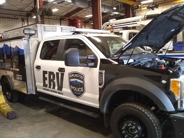 Burlington's emergency response vehicle - KATIE JICKLING