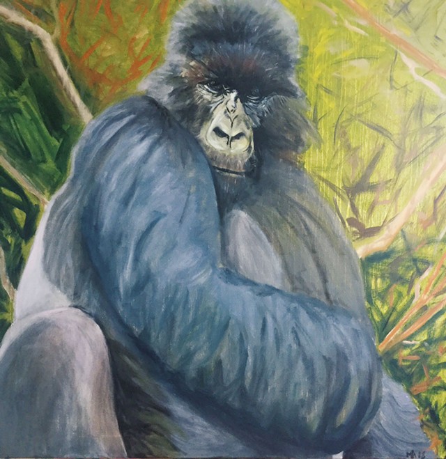 "Eastern Mountain Gorilla" by Marcia Hammond - IMAGES COURTESY OF THE GALLERY AT CENTRAL VERMONT MEDICAL CENTER