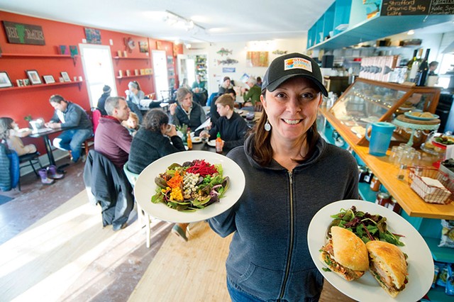 Nicole Grenier, owner of the Stowe Street Cafe - JEB WALLACE-BRODEUR