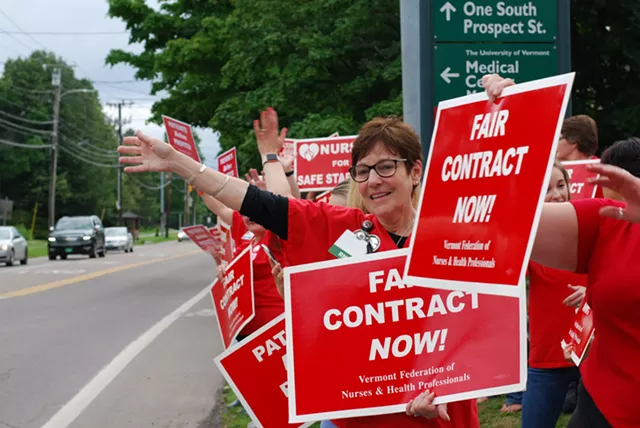Nurses' Union to Serve UVM Medical Center With a Strike Notice