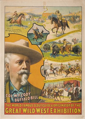 Strobridge Lithograph Co.'s "Great Wild West Exhibition" - IMAGES COURTESY OF SHELBURNE MUSEUM