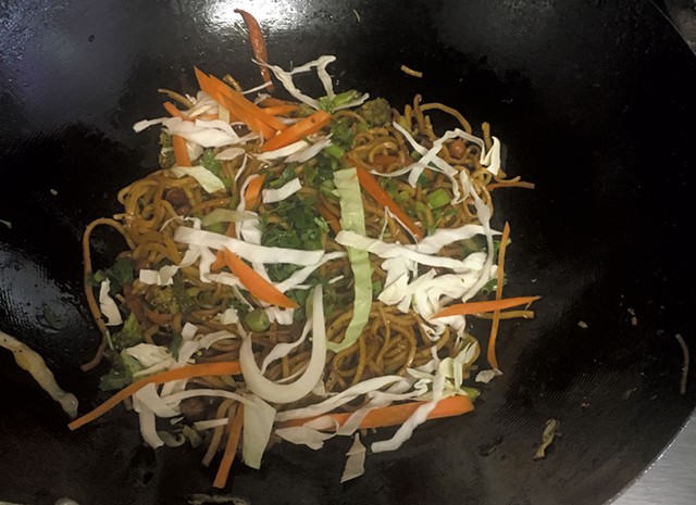 Vegetable chow mein at Friend's Nepali Restaurant - COURTESY OF FRIEND'S NEPALI RESTAURANT