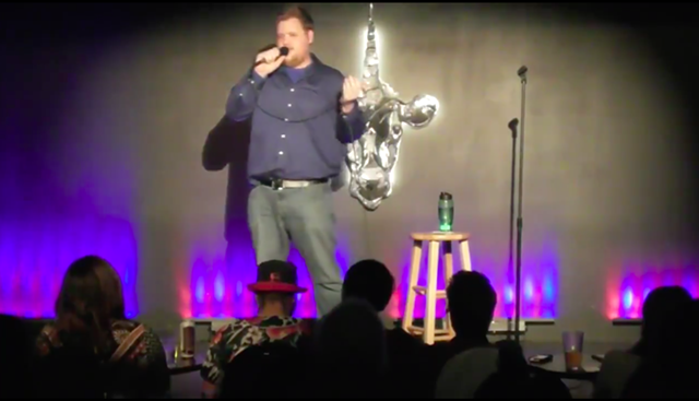 Dustin Tanner at Vermont Comedy Club in 2015 - SCREENSHOT