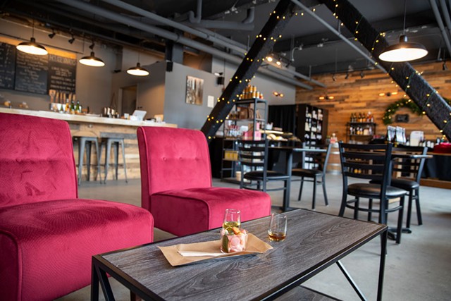 Seating area at Eden Specialty Ciders Boutique Taproom &amp; Cheese Bar - JAMES BUCK