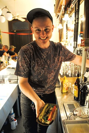 Owen Daniel-McCarter at Babes Bar in Bethel - FILE : DYLAN KELLEY