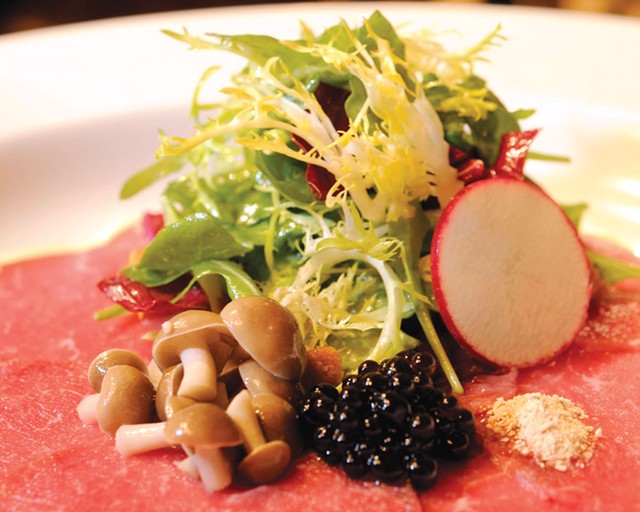 North East Family Farm Carpaccio at The Common Man - JEB WALLACE-BRODEUR