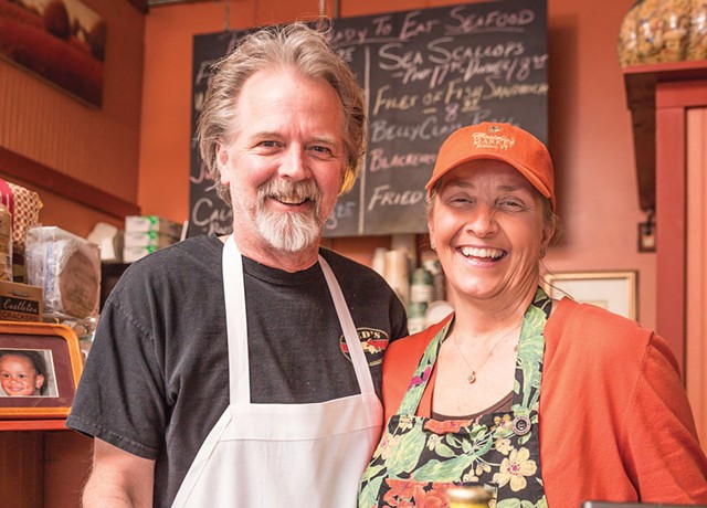 John Hamilton and Carolyn Costello at Costello's Market. - OLIVER PARINI