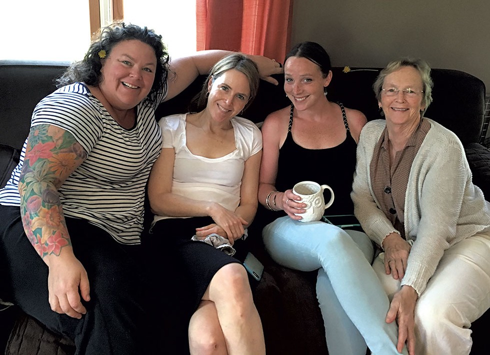 From left: Maura O'Neill, Kate O'Neill, Madelyn Linsenmeir and Maureen Linsenmeir in 2016 - COURTESY OF KATE O'NEILL