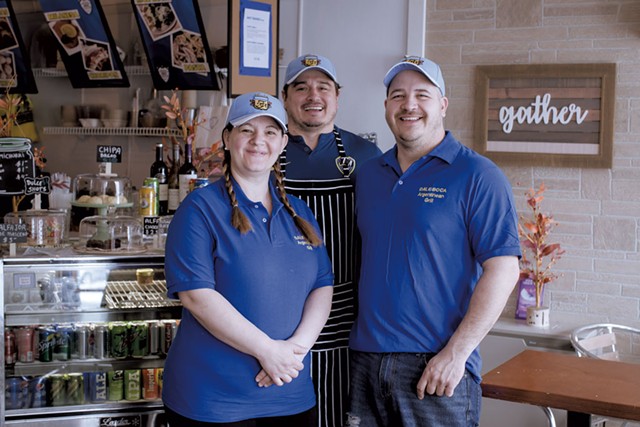 From left: Lorena Neironi Rossi, Leandro Bustos and Javier Zirko of Dale Boca Caf&eacute; - LUKE  AWTRY