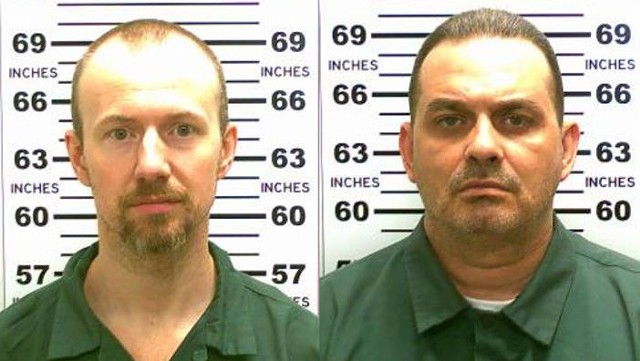David Sweat, left, and Richard Matt - NEW YORK GOVERNOR'S OFFICE