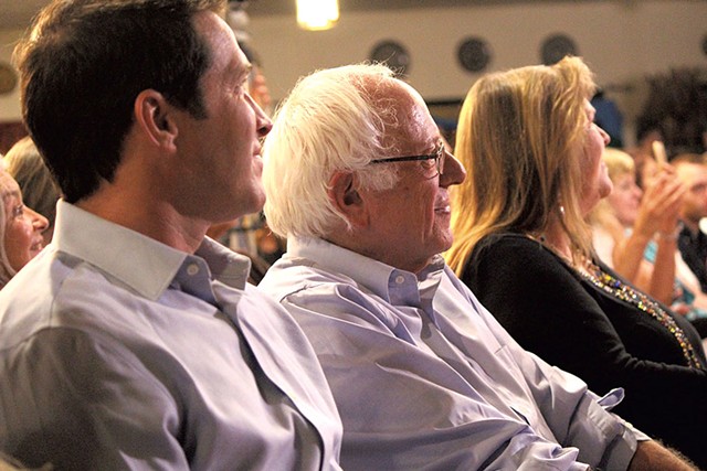 Sen. Bernie Sanders and his family at Our Revolution's August 2016 launch - PAUL HEINTZ