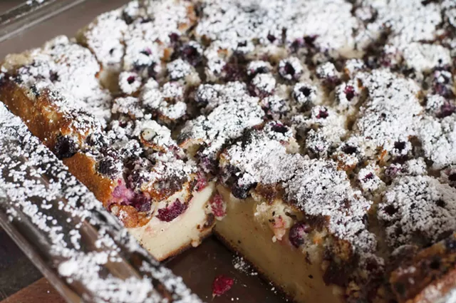 Farmers Market Kitchen: Black Raspberry-Brown Butter Custard Cake