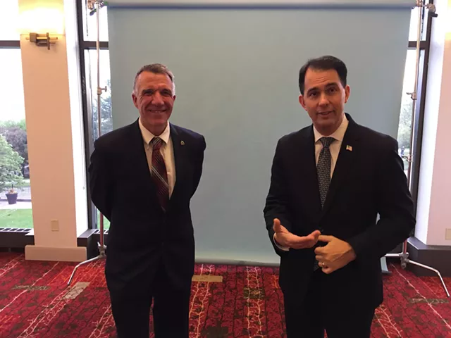 Walters: VTGOP, Gov Welcome Scott Walker as Protesters Jeer